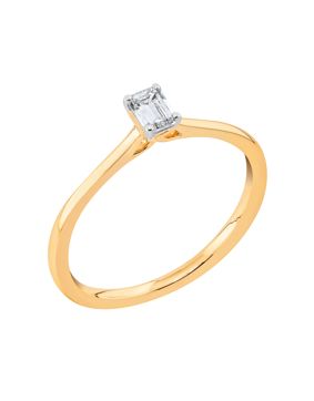 Midem Stockholm solitaire diamond ring 0,25ct yellow gold