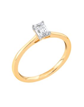 Midem Stockholm solitaire diamond ring 0,50ct yellow gold