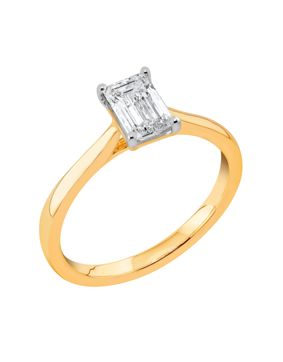 Midem Stockholm solitaire diamond ring 1,00ct yellow gold