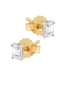 Midem Stockholm diamond earrings 0,25ct yellow gold
