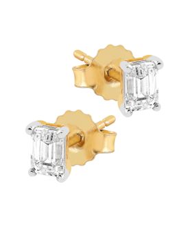 Midem Stockholm diamond earrings 0,50ct yellow gold