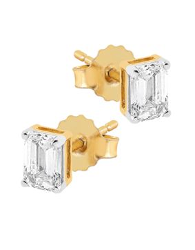 Midem Stockholm diamond earrings 0,75ct yellow gold