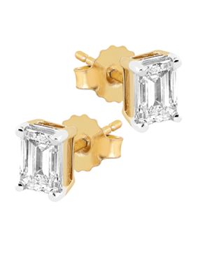 Midem Stockholm diamond earrings 1,00ct yellow gold