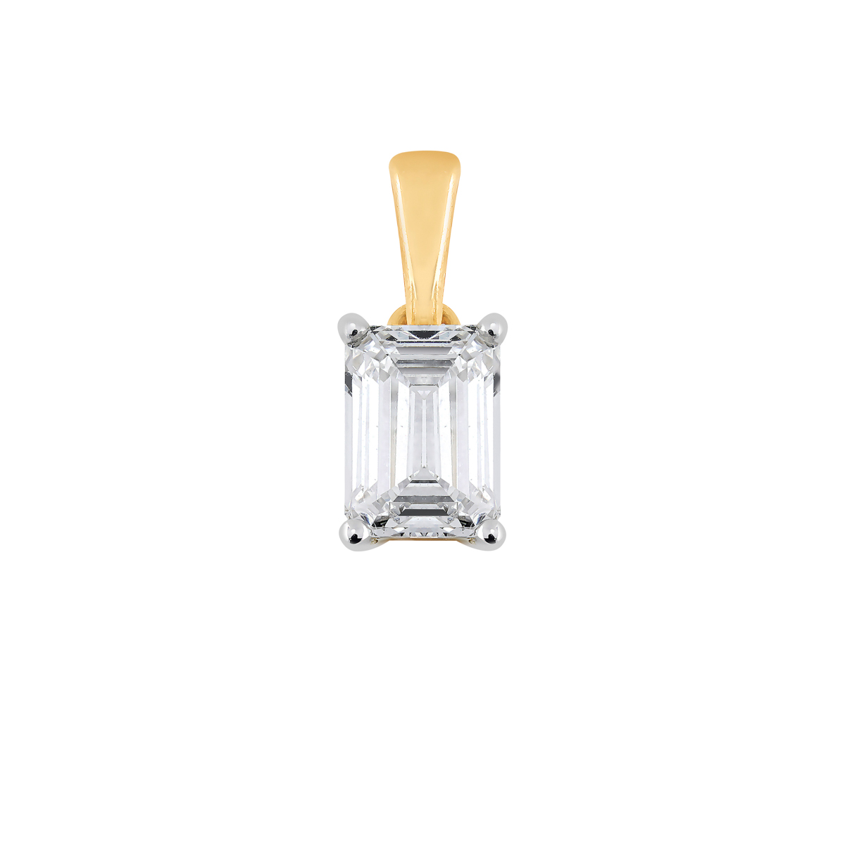 Midem Stockholm diamond pendant 0,50ct yellow gold