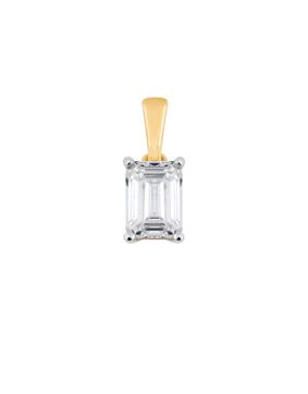 Midem Stockholm diamond pendant 0,50ct yellow gold