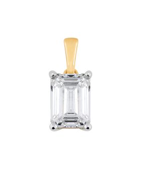 Midem Stockholm diamond pendant 1,00ct yellow gold
