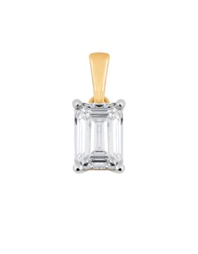 Midem Stockholm diamond pendant 0,75ct yellow gold