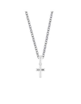 Lykka plain cross christening necklace