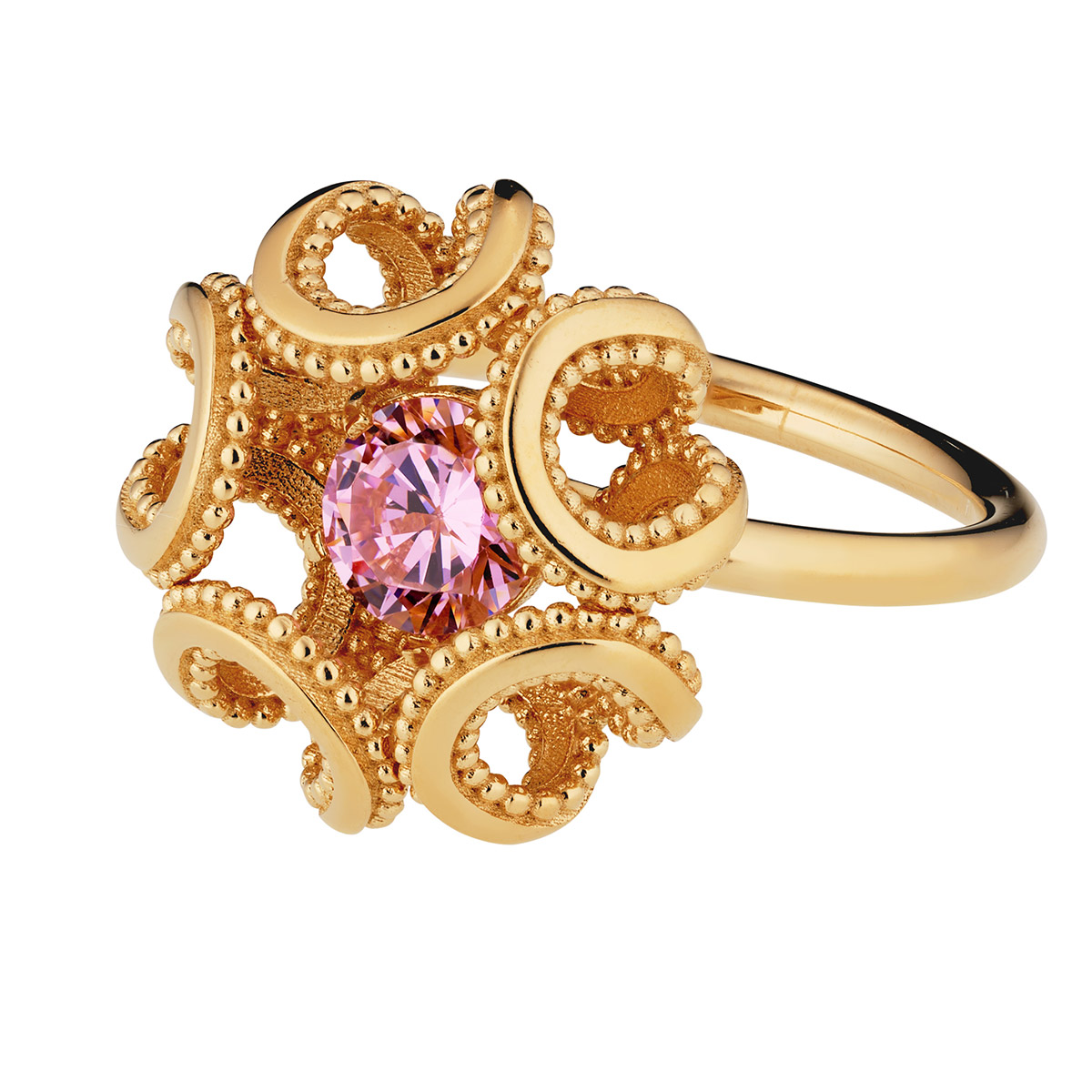 Lumoava Alma gold-plated ring L62251450000