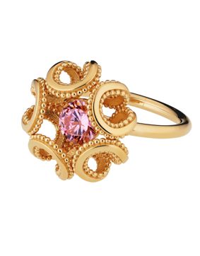 Lumoava Alma gold-plated ring L62251450000