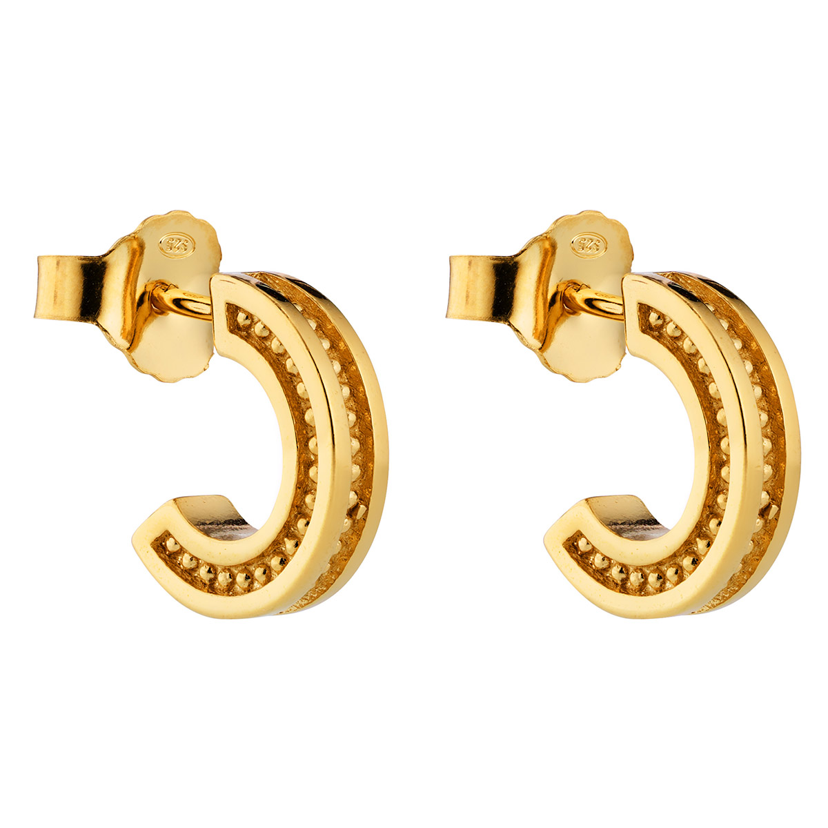 Lumoava Aina gold-plated hoop earrings 3x12mm L64259700000