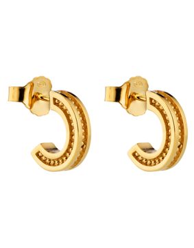 Lumoava Aina gold-plated hoop earrings 3x12mm L64259700000