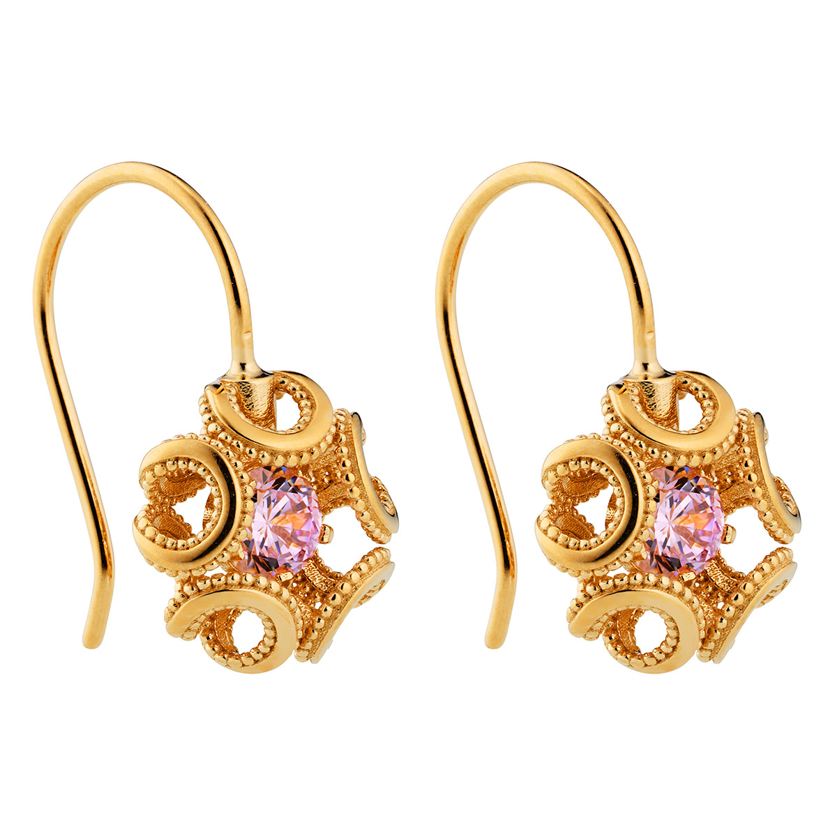 Lumoava Alma gold-plated earrings 10x19mm L65251450000