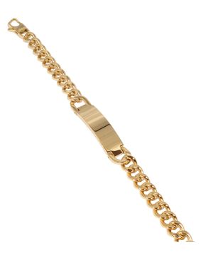 Bosie 9 mm curb cuban link chain bracelet gold plated PVD C-SBN-9G