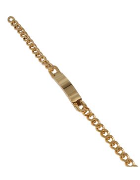Bosie 7 mm curb cuban link chain bracelet gold plated PVD C-SBN-7G