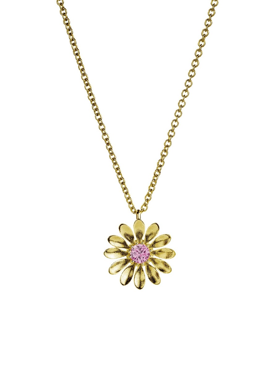 Lempikoru Kukkanen mini flower pendant pink gold plated 5207406450