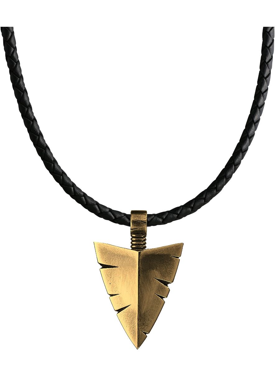 Lempikoru Hunter big patinated bronze-leather necklace 22 507 86 500