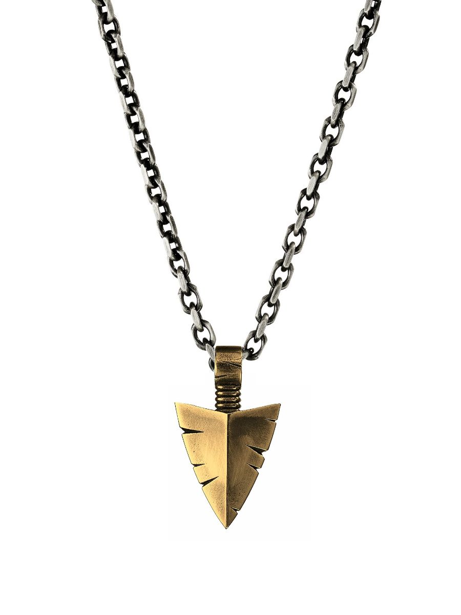 Lempikoru Hunter big patinated bronze necklace 22 508 00 550