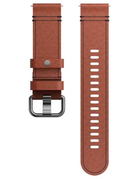 Polar brown Premium leather watch strap 22 mm M/L