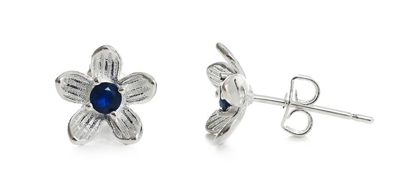 Hopeapuro Buttercup earrings blue K419