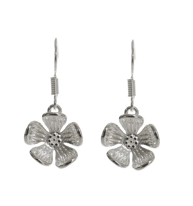 Hopeapuro Forget-me-not drop earrings K432