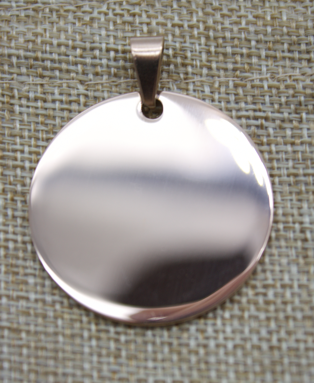 Pet name tag round rosegold