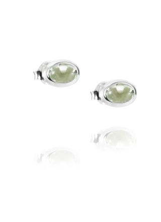 Efva Attling Love Bead earrings Silver Green Quartz 12-100-01573-0000