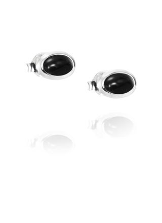 Efva Attling Love Bead earrings Silver Onyx 12-100-01574-0000