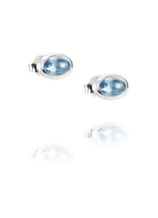 Efva Attling Love Bead earrings Silver Topaz 12-100-01571-0000