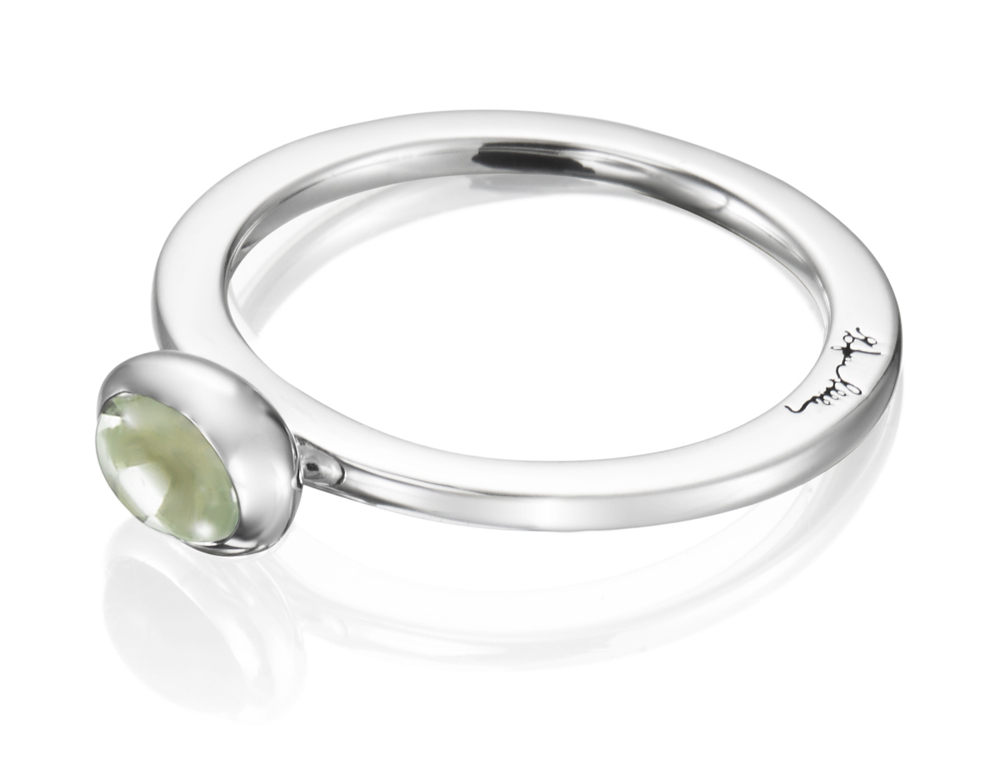 Efva Attling Love Bead ring Silver Green Quartz 13-100-01577-1700