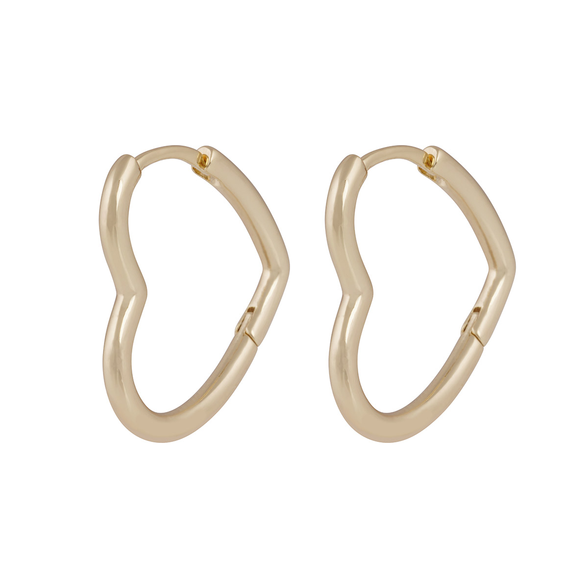 Snö of Sweden Lovely Oval heart hoop earrings 1363-7300257
