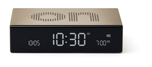 LEXON alarm clock Flip Premium Gold