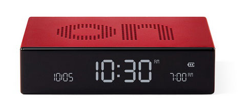 LEXON alarm clock Flip Premium Red