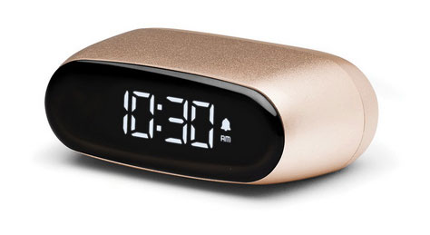 LEXON alarm clock MINUT Gold