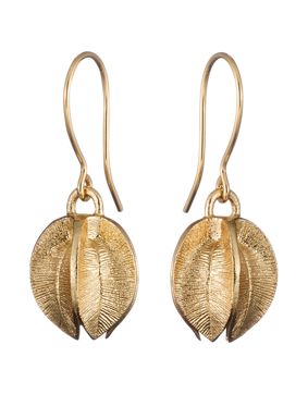 Kalevala Snow Flower earrings bronze 3682142K