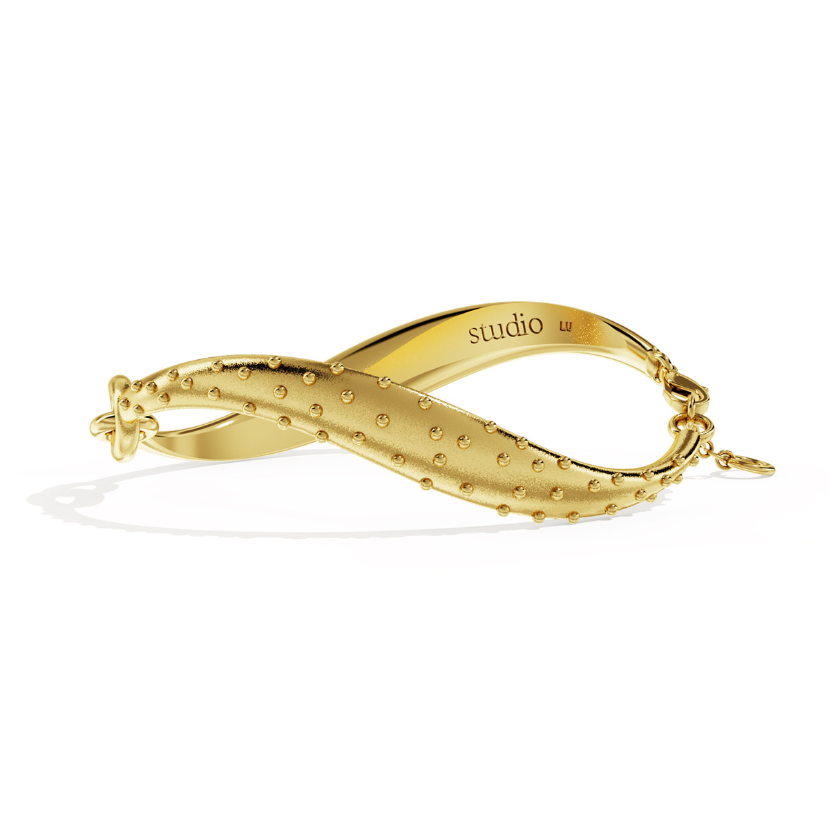 Lumoava Studio Drop Cosmic Wave bracelet in gold-plated bronze LS63260100000