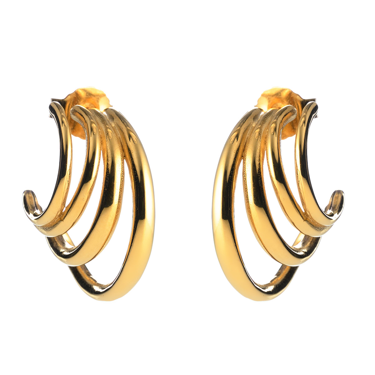 Lumoava Studio Drop gold-plated hoop earring ON REPEAT LS64250210000