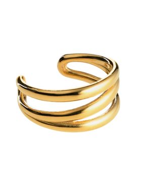 Lumoava Studio Drop gold-plated ring ON REPEAT LS62250200000
