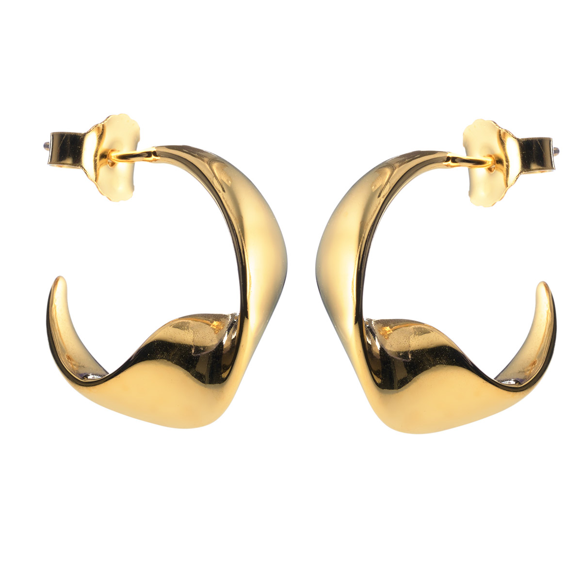 Lumoava Studio Mood gold-plated hoop earring SWINGING IT LS64250110000
