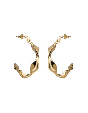 Lumoava Studio yellow gold-plated hoop earring Wild Thing LS64260500000