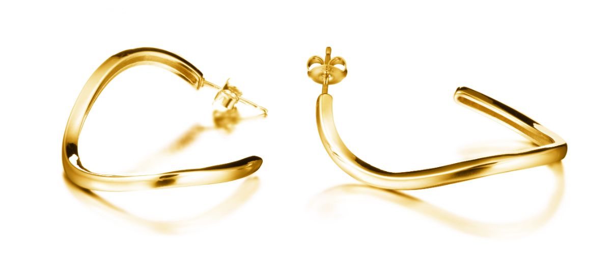 Lumoava Aaria gold-plated silver earrings L64240900000