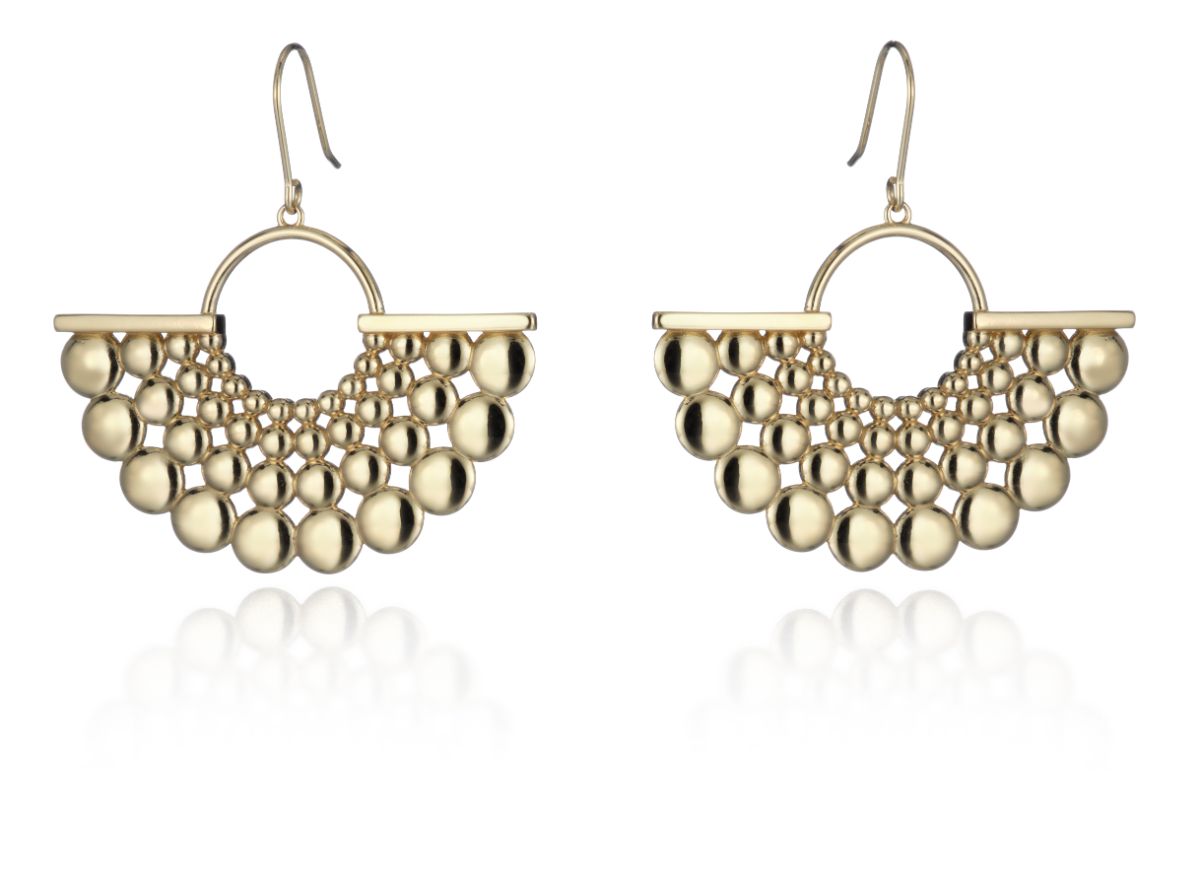 Lumoava time earrings gold-plated L65244200000