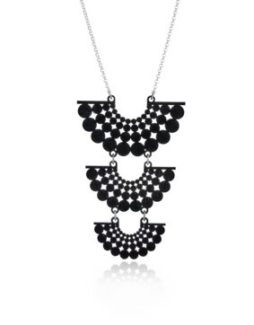 Lumoava Aika tree necklace black LV6244200010