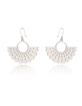 Lumoava Time plywood earrings cream LV5244200050