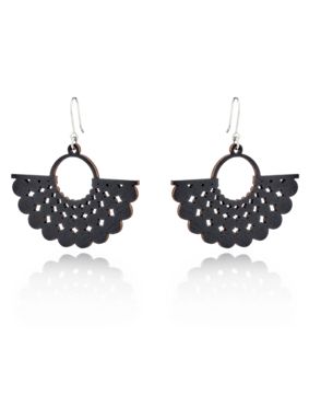 Lumoava Aika tree earrings black LV5244200010