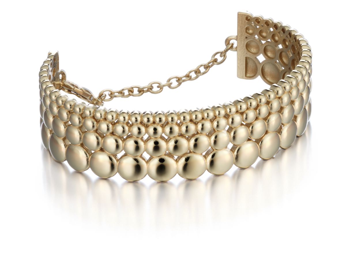 Lumoava time bangle bracelet gold-plated L63244200