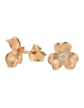 Lumoava Anna earrings lab-grown diamond yellow gold 0.06 ct L74263890000