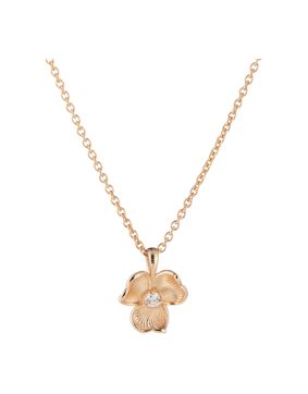 Lumoava Anna pendant 45 cm lab-grown diamond yellow gold 0.03 ct L76263890000