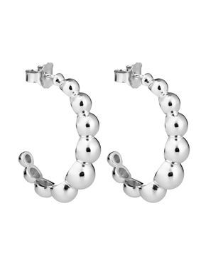 Lumoava BonBon silver hoops L54252400000
