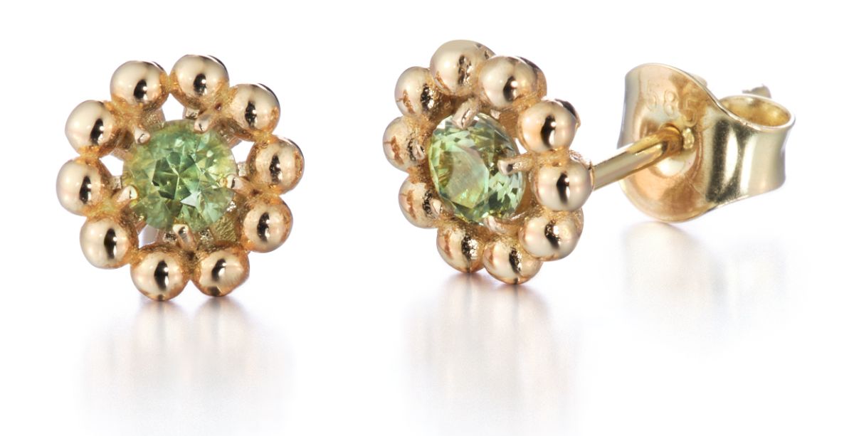 Lumoava Daisy sapphire gold earrings L74248133000